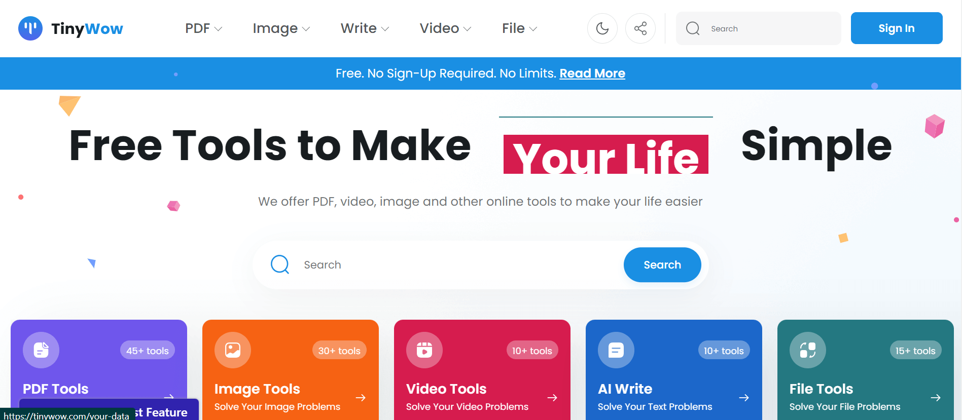 TinyWow: Free AI Writer, Essay Generator & Digital Tools - AItrendytools