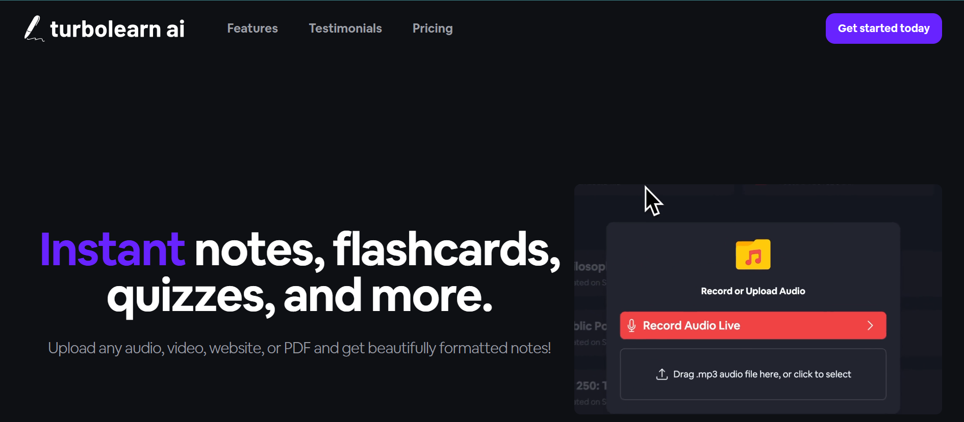 TurboLearn AI: Revolutionize Your Study Habits with AI - AItrendytools