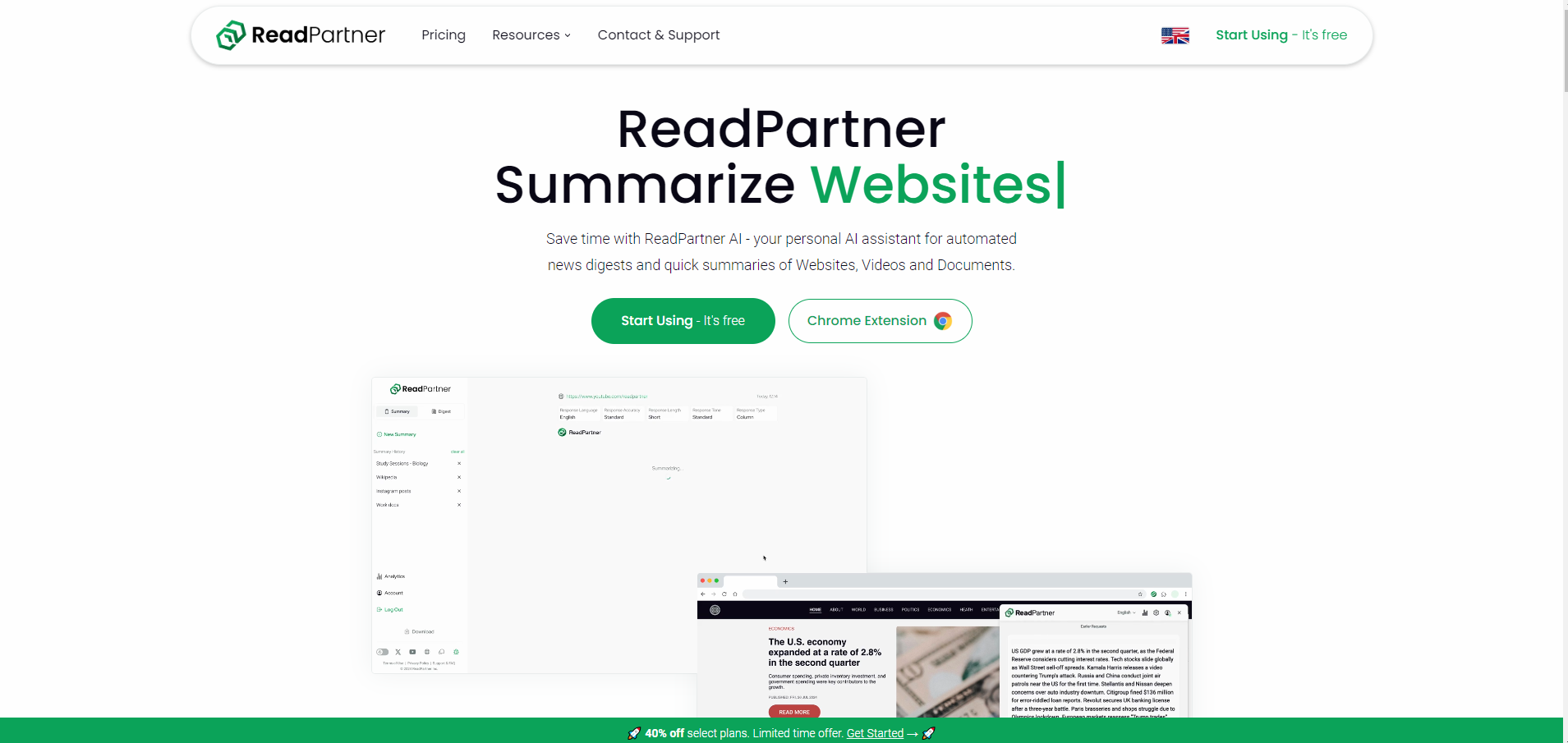 ReadPartner: AI Content Summarizer & Digest Tool - AItrendytools