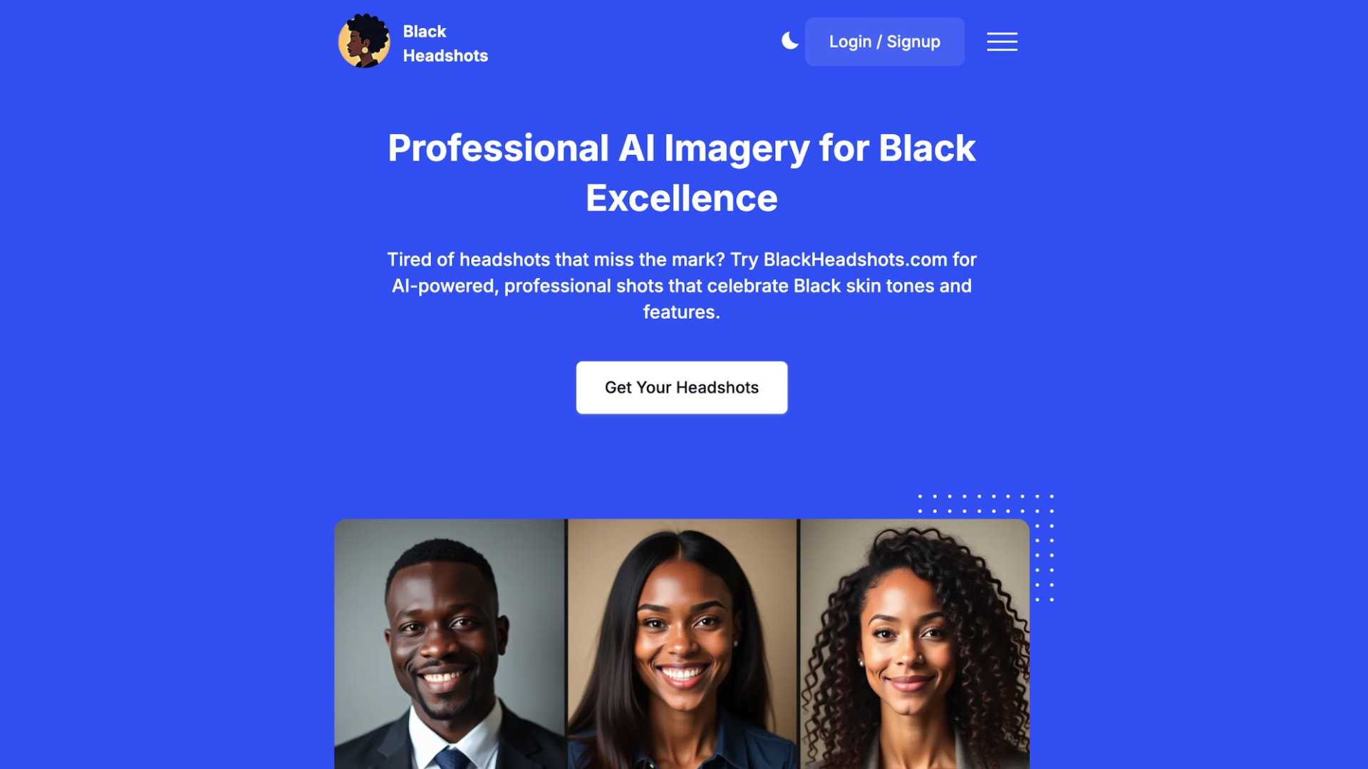 Black Headshots - AItrendytools