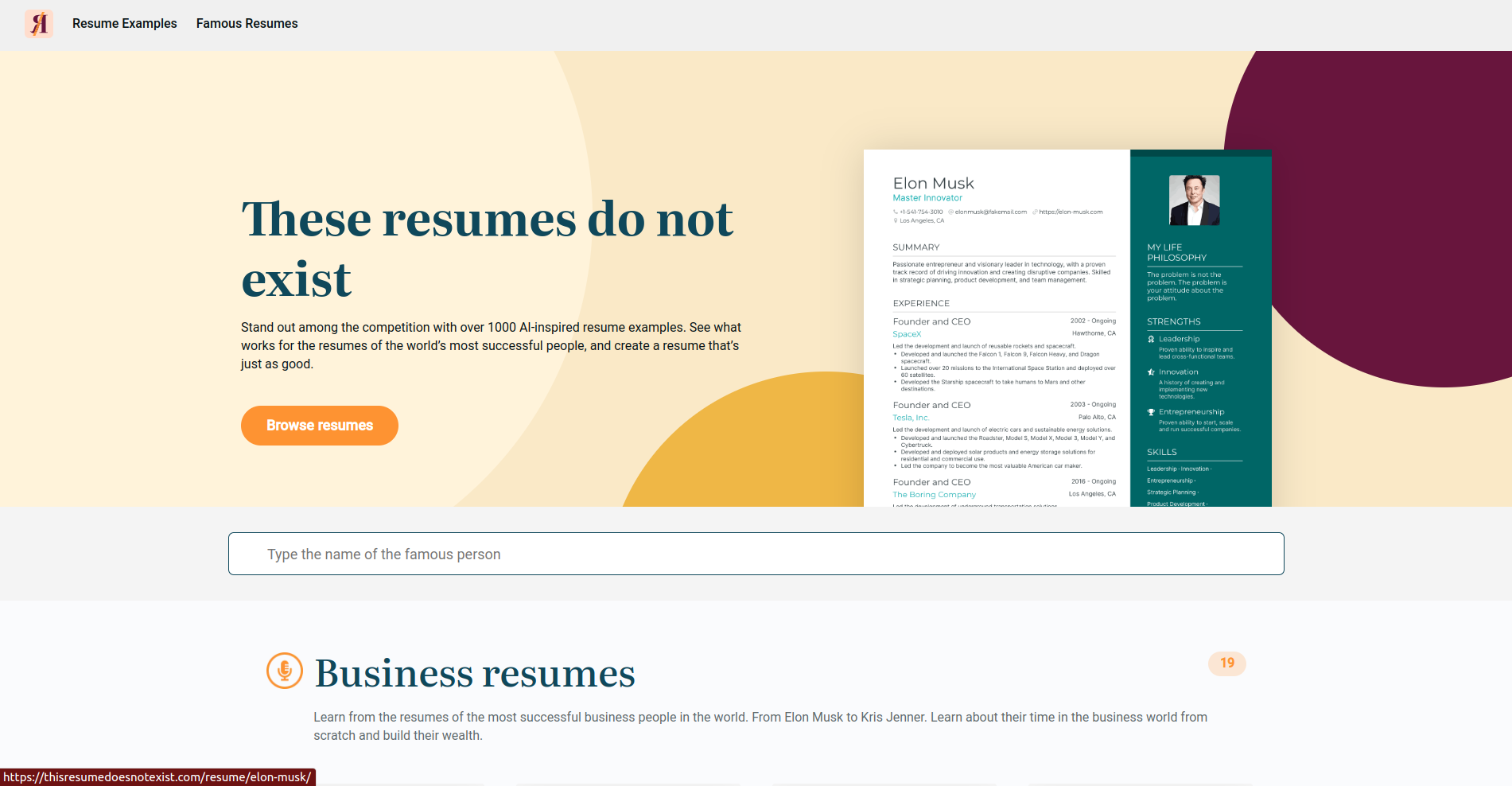 This Resume Does Not Exist: AI-Inspired Resume Examples - AItrendytools