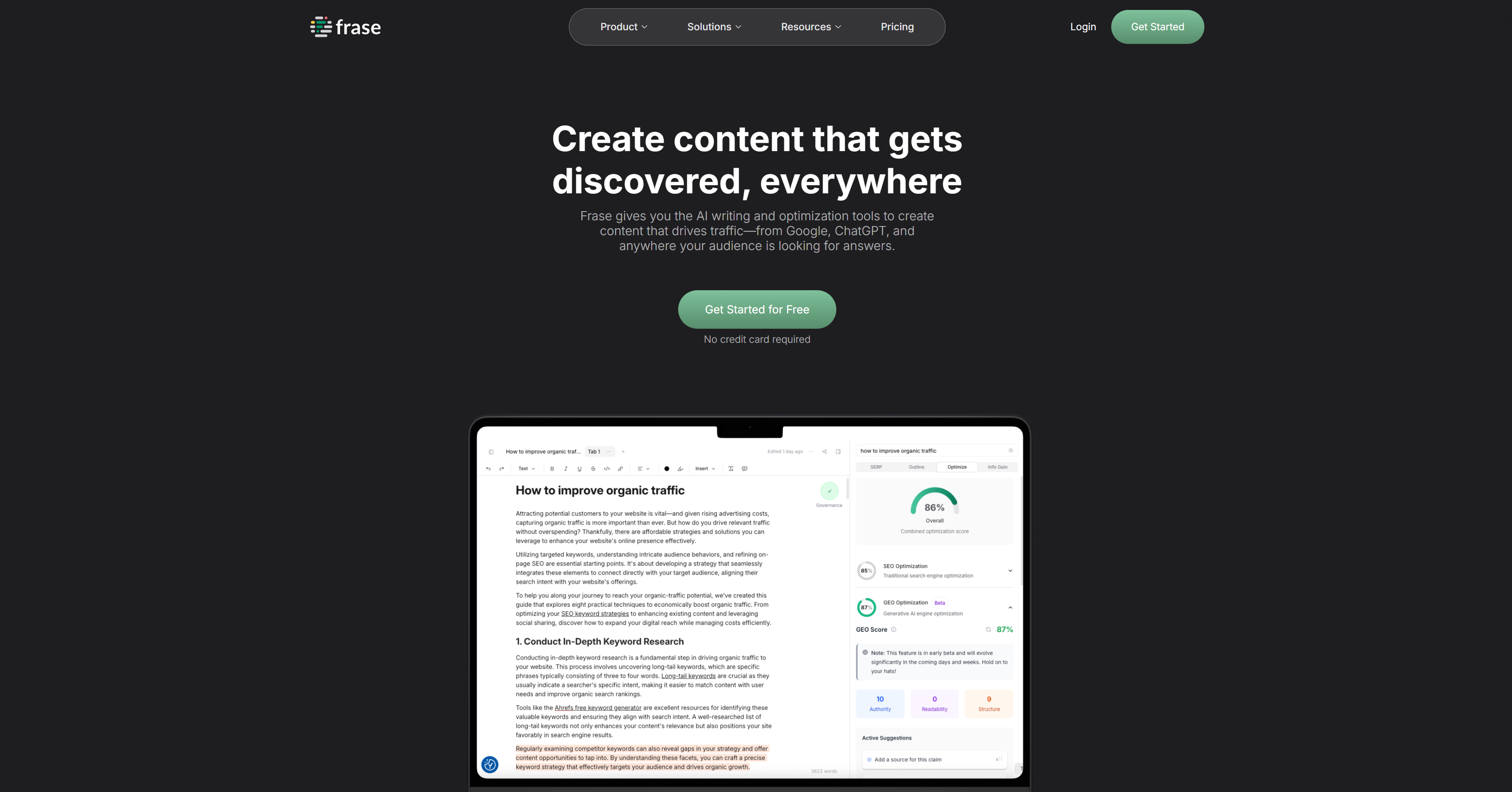 Frase.io – AI‑Powered SEO Content Research, Briefing & Writing Platform - AItrendytools
