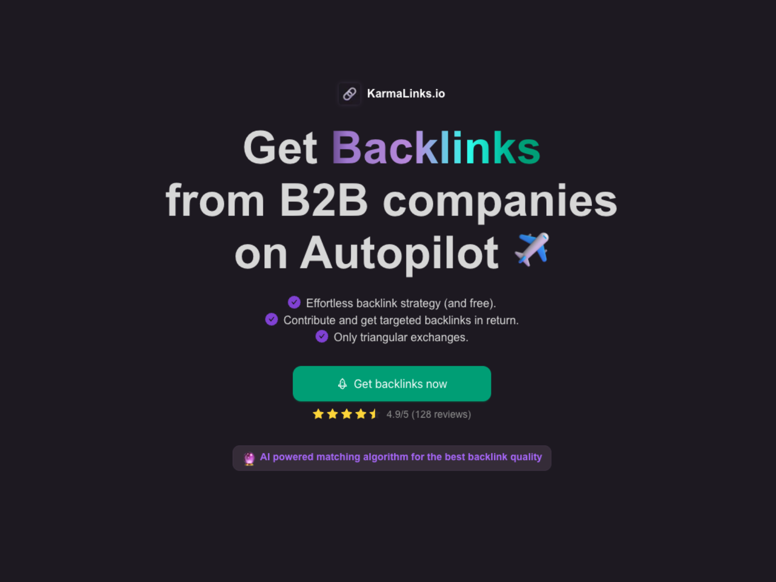 AI backlink exchange platform for B2B companies - AItrendytools