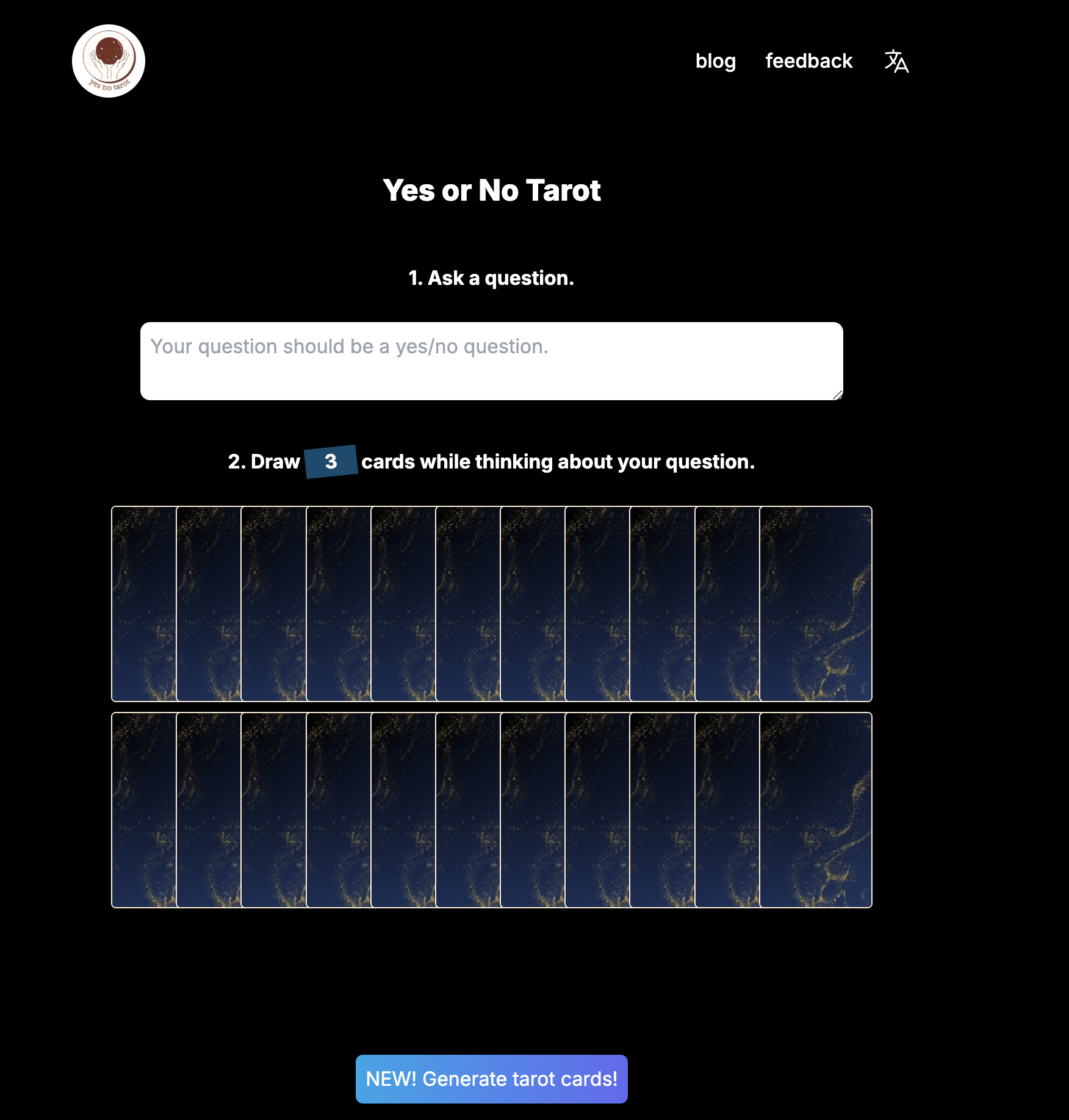 Yes or No AI Tarot - AItrendytools