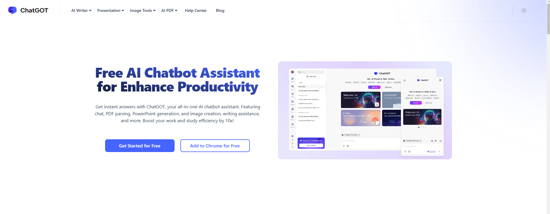 ChatGOT: Your Free AI Assistant for Daily Tasks | 2025 - AItrendytools