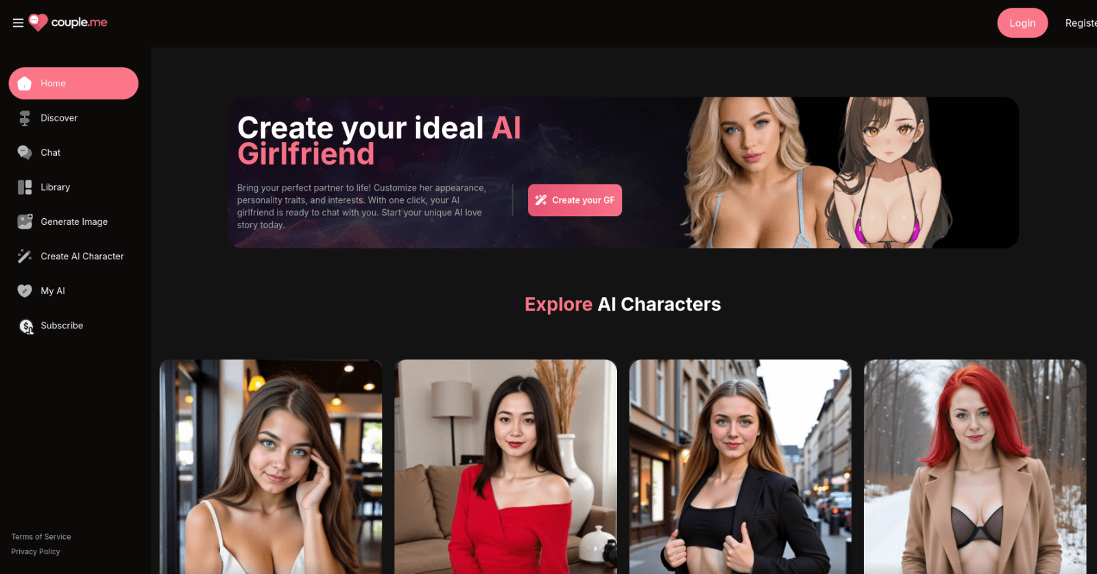 Create Your Perfect AI Girlfriend with Couple.me - AItrendytools