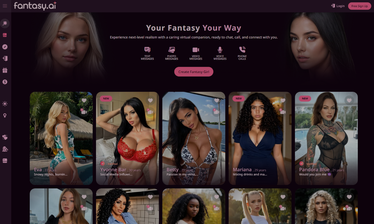 Fantasy AI - Experience Next-Level AI Companionship  - AItrendytools