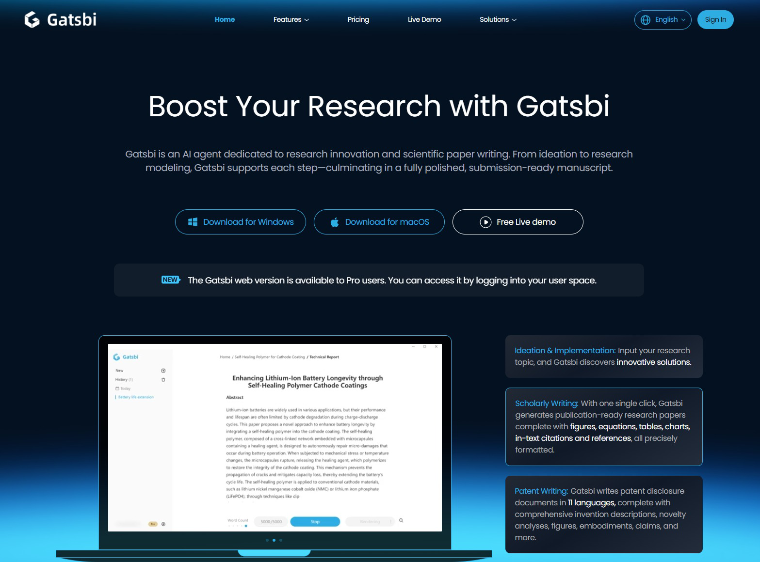 Gatsbi – AI Research Assistant for Academic Writing & Innovation - AItrendytools