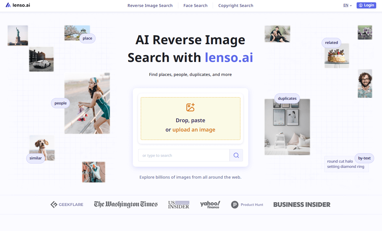 Lenso.ai: Smart AI Reverse Image Search for Photos & Faces - AItrendytools