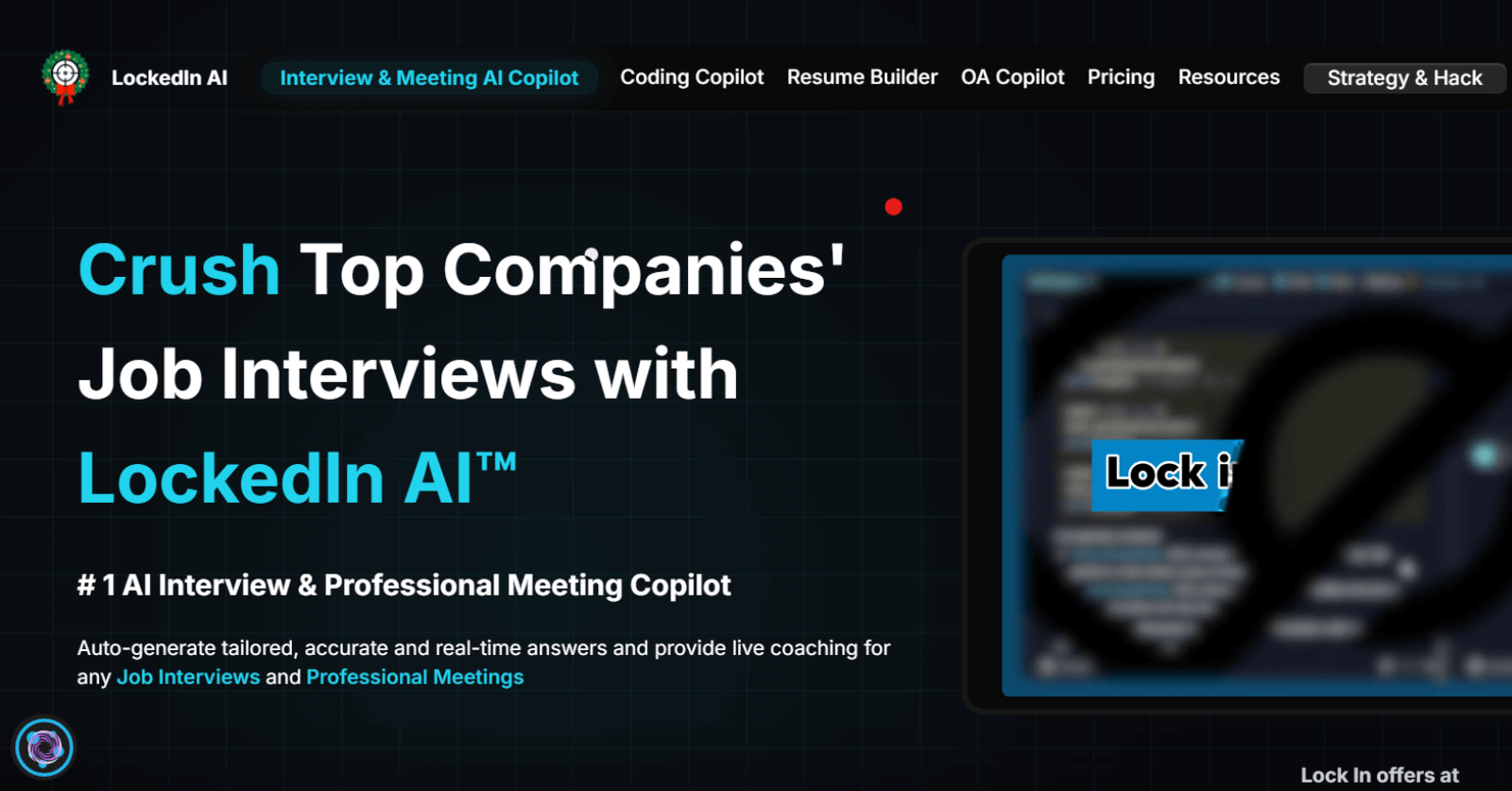 Crush Job Interview with LockedIn AI - AItrendytools