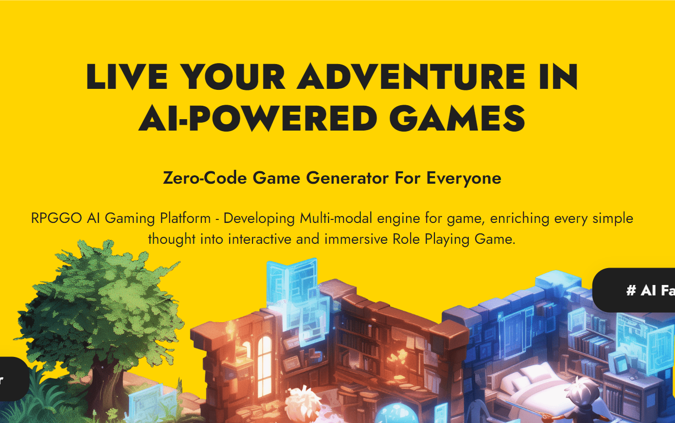  Design, Create & Play Discover a new RPG experience with RPGGO - AItrendytools