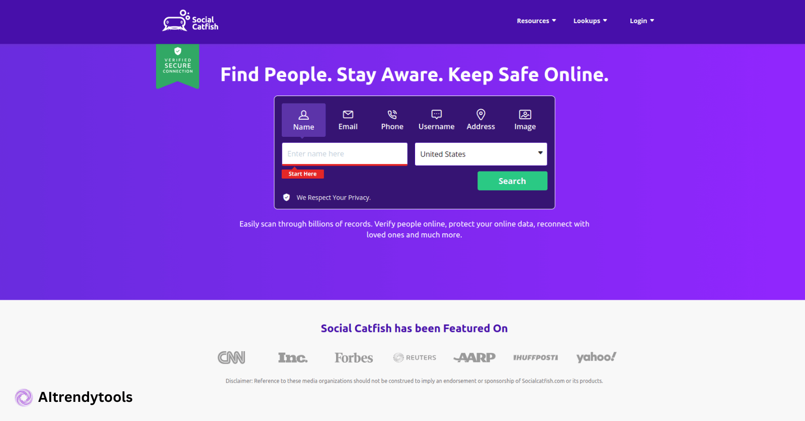 Social Catfish: Reverse Image Search - Find People - SocialCatfish.com - AItrendytools