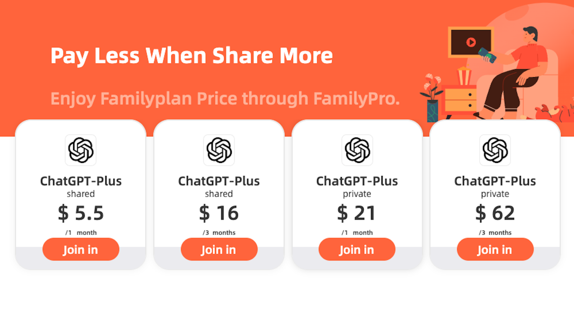 Experience premium subscriptions at the lowest prices with FamilyPro. - AItrendytools