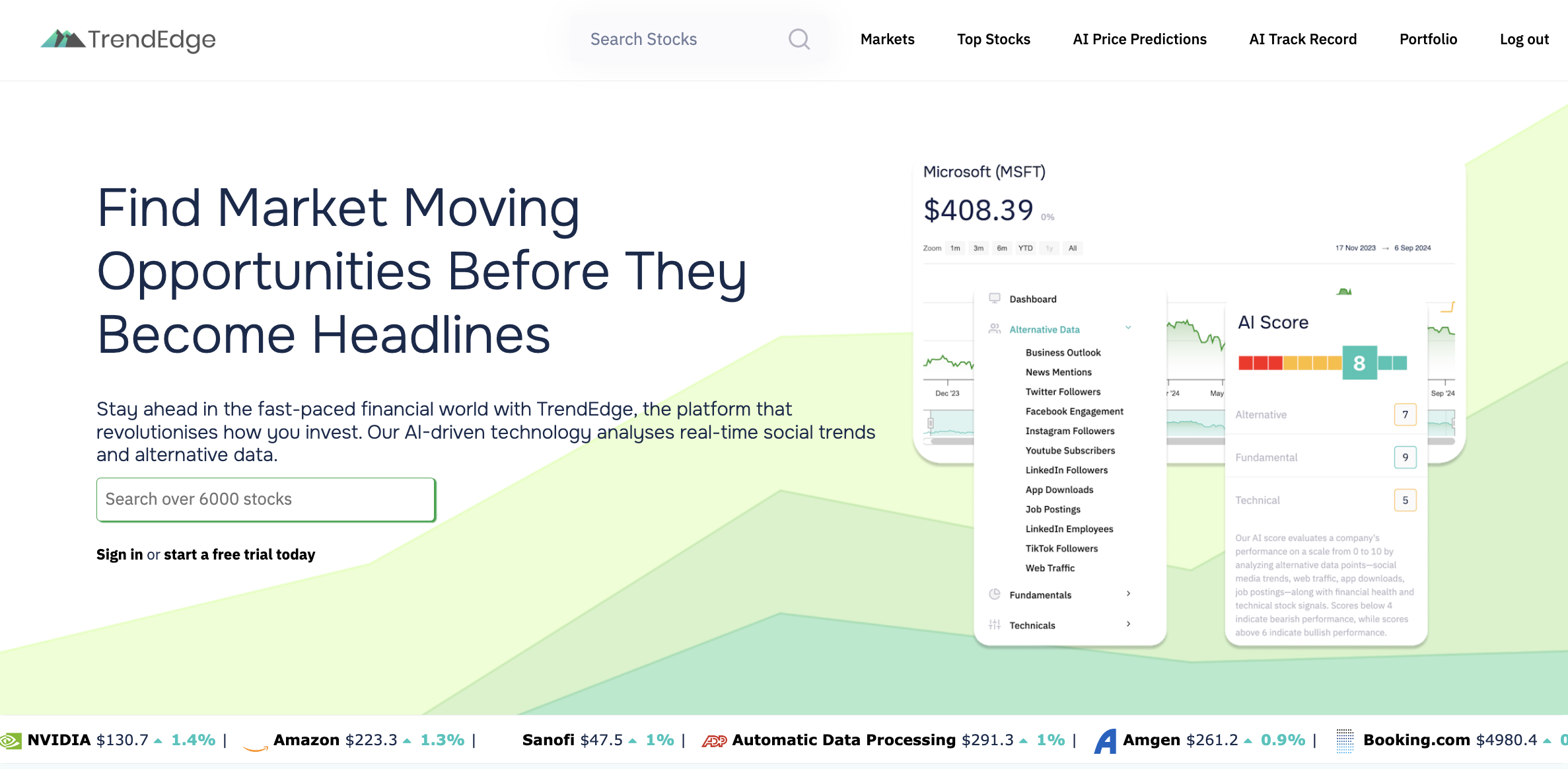 Smarter Investments with AI and Alternative Data - AItrendytools