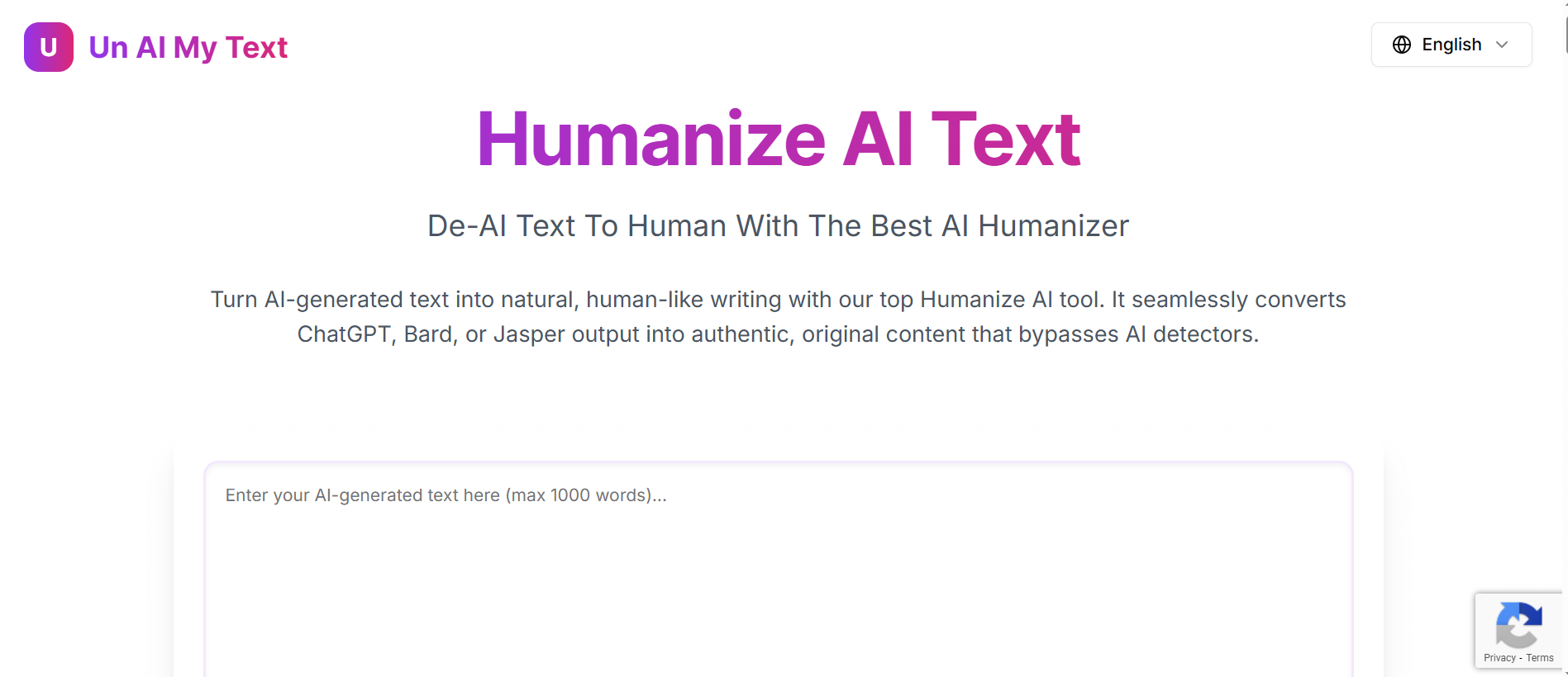 UnaimyText: Free Tool to Transform AI Content into Human Writing - AItrendytools