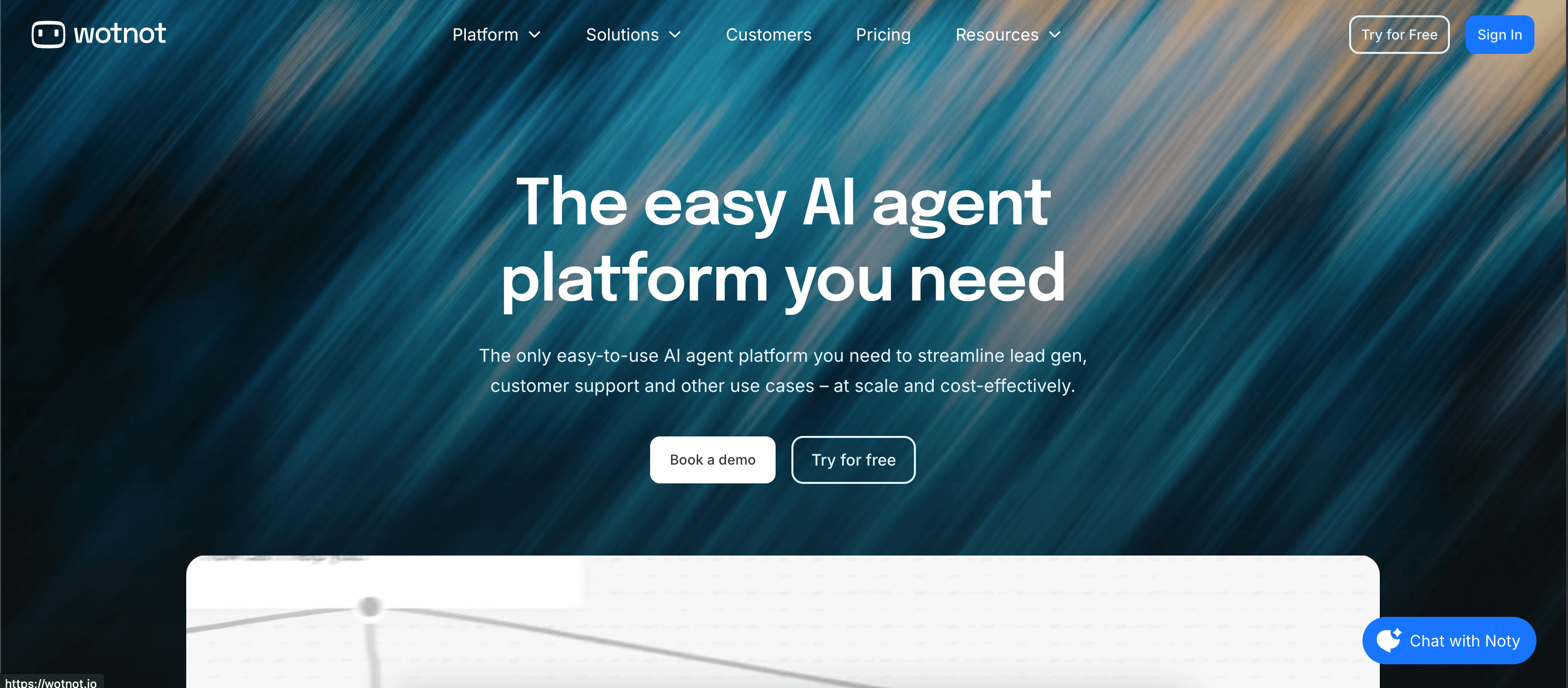 WotNot: No-Code AI Agent Platform for Businesses - AItrendytools